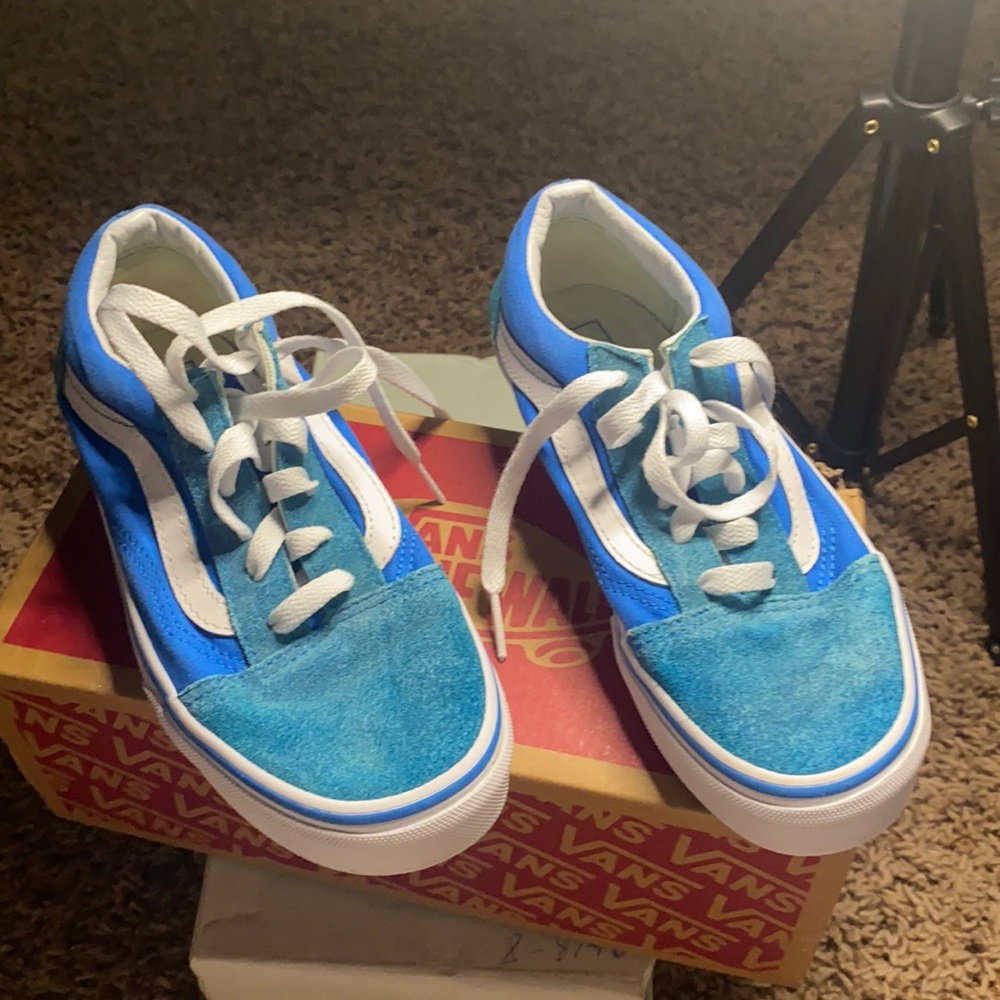 Teal/Turquoise kids vans 3.0